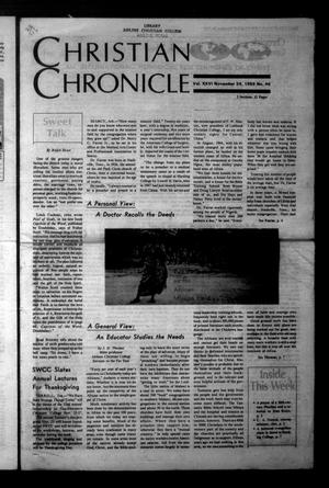 Primary view of object titled 'Christian Chronicle (Austin, Tex.), Vol. 26, No. 46, Ed. 1 Monday, November 24, 1969'.