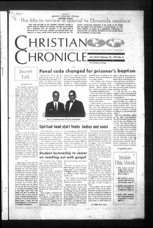 Primary view of object titled 'Christian Chronicle (Austin, Tex.), Vol. 27, No. 8, Ed. 1 Monday, February 23, 1970'.