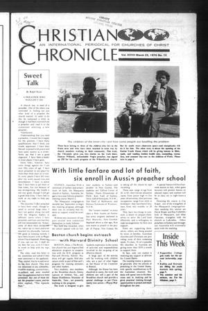 Christian Chronicle (Austin, Tex.), Vol. 27, No. 12, Ed. 1 Monday, March 23, 1970