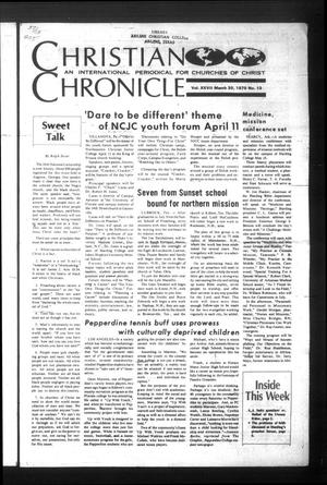 Christian Chronicle (Austin, Tex.), Vol. 27, No. 13, Ed. 1 Monday, March 30, 1970
