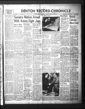 Denton Record-Chronicle (Denton, Tex.), Vol. 41, No. 161, Ed. 1 Wednesday, February 18, 1942