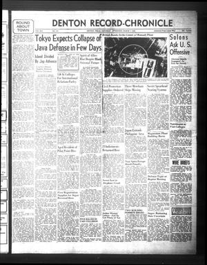 Denton Record-Chronicle (Denton, Tex.), Vol. 41, No. 176, Ed. 1 Saturday, March 7, 1942