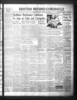 Denton Record-Chronicle (Denton, Tex.), Vol. 41, No. 208, Ed. 1 Tuesday, April 14, 1942