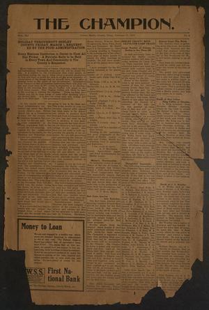 The Champion. (Center, Tex.), Vol. 41, No. 9, Ed. 1 Wednesday, February 27, 1918