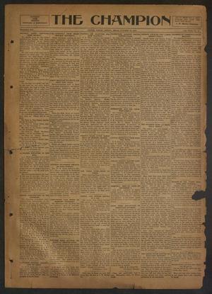 The Champion (Center, Tex.), Vol. 44, No. 41, Ed. 1 Wednesday, October 18, 1922
