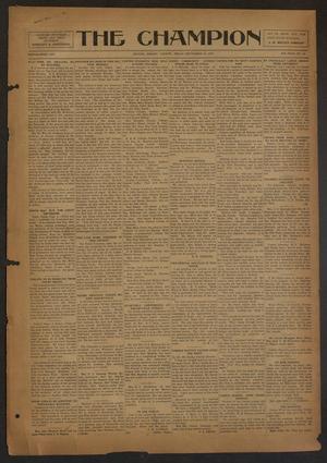 The Champion (Center, Tex.), Vol. 46, No. 38, Ed. 1 Wednesday, September 19, 1923