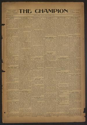 The Champion (Center, Tex.), Vol. 46, No. 41, Ed. 1 Wednesday, October 10, 1923