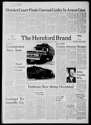 The Hereford Brand (Hereford, Tex.), Vol. 66, No. 41, Ed. 1 Thursday, October 12, 1967
