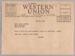 [Letter from Dan and Jean to Cecile Kempner, May 11, 1944]