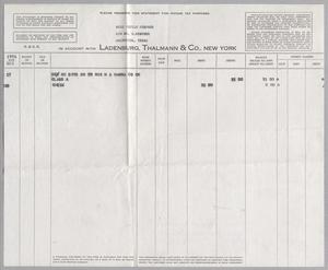 [Invoice for Dividend on Shares, December 1954]