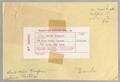 Text: [Receipt for Certified Mail, February 22, 1956]