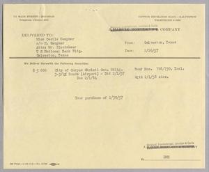 [Invoice for Security, February 1957]