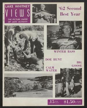 Lake Whitney Views (Whitney, Tex.), Vol. 12, No. 5, Ed. 1 Tuesday, January 1, 1963
