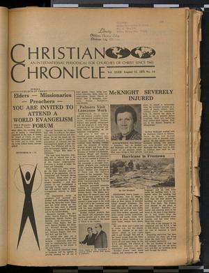 Primary view of object titled 'Christian Chronicle (Nashville, Tenn.), Vol. 32, No. 14, Ed. 1 Tuesday, August 12, 1975'.