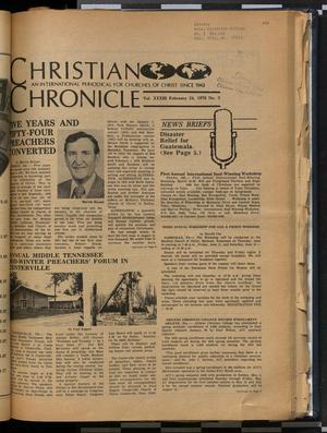 Primary view of object titled 'Christian Chronicle (Nashville, Tenn.), Vol. 33, No. 3, Ed. 1 Tuesday, February 24, 1976'.