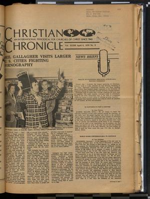 Primary view of object titled 'Christian Chronicle (Nashville, Tenn.), Vol. 33, No. 6, Ed. 1 Tuesday, April 6, 1976'.