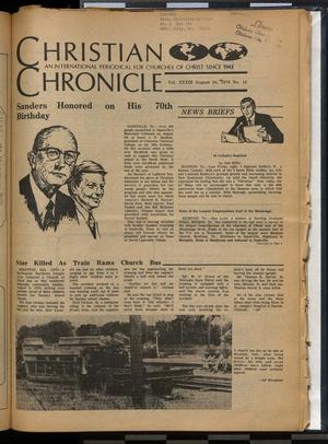 Primary view of object titled 'Christian Chronicle (Nashville, Tenn.), Vol. 33, No. 15, Ed. 1 Tuesday, August 24, 1976'.