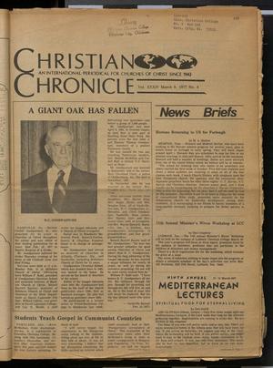 Primary view of object titled 'Christian Chronicle (Nashville, Tenn.), Vol. 34, No. 4, Ed. 1 Tuesday, March 8, 1977'.