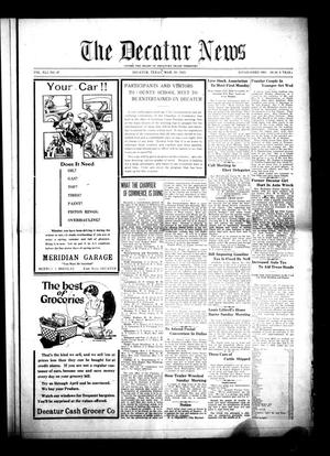 The Decatur News (Decatur, Tex.), Vol. 41, No. 47, Ed. 1 Thursday, March 29, 1923