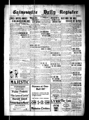 Gainesville Daily Register and Messenger (Gainesville, Tex.), Vol. 38, No. 23, Ed. 1 Tuesday, August 10, 1920