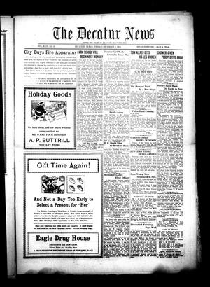 The Decatur News (Decatur, Tex.), Vol. 44, No. 31, Ed. 1 Friday, December 5, 1924
