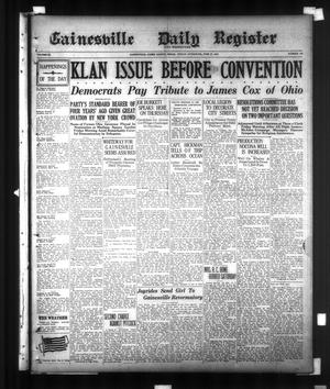 Gainesville Daily Register and Messenger (Gainesville, Tex.), Vol. 40, No. 166, Ed. 1 Friday, June 27, 1924
