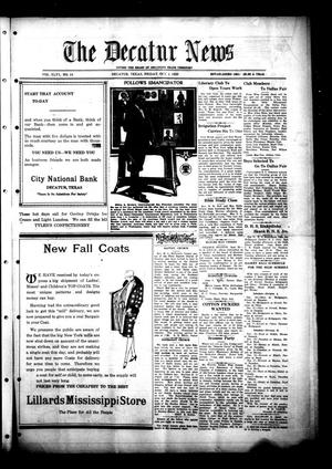 Primary view of object titled 'The Decatur News (Decatur, Tex.), Vol. 46, No. 14, Ed. 1 Friday, October 1, 1926'.