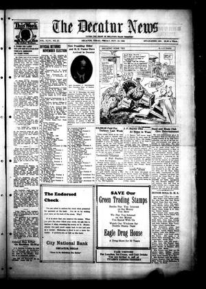 The Decatur News (Decatur, Tex.), Vol. 46, No. 21, Ed. 1 Friday, November 19, 1926