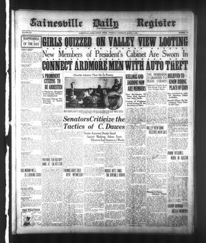 Primary view of object titled 'Gainesville Daily Register and Messenger (Gainesville, Tex.), Vol. 41, No. 66, Ed. 1 Thursday, March 5, 1925'.