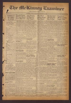 Primary view of object titled 'The McKinney Examiner (McKinney, Tex.), Vol. 60, No. 10, Ed. 1 Thursday, December 20, 1945'.