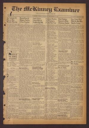 Primary view of object titled 'The McKinney Examiner (McKinney, Tex.), Vol. 60, No. 11, Ed. 1 Thursday, December 27, 1945'.
