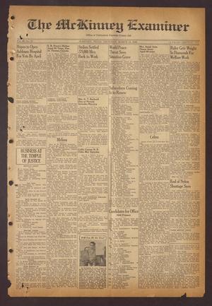 Primary view of object titled 'The McKinney Examiner (McKinney, Tex.), Vol. 60, No. 22, Ed. 1 Thursday, March 14, 1946'.