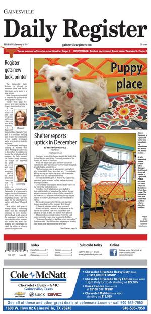 Gainesville Daily Register (Gainesville, Tex.), Vol. 127, No. 92, Ed. 1 Thursday, January 5, 2017