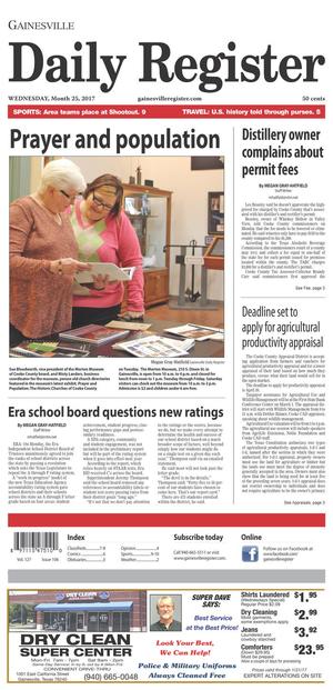 Gainesville Daily Register (Gainesville, Tex.), Vol. 127, No. 106, Ed. 1 Wednesday, January 25, 2017