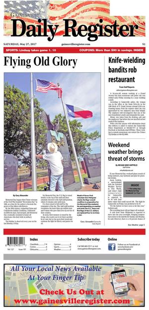 Gainesville Daily Register (Gainesville, Tex.), Vol. 127, No. 191, Ed. 1 Saturday, May 27, 2017