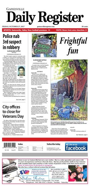 Gainesville Daily Register (Gainesville, Tex.), Vol. 128, No. 42, Ed. 1 Friday, October 27, 2017