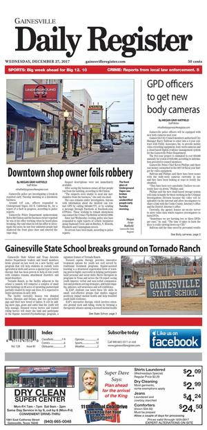Gainesville Daily Register (Gainesville, Tex.), Vol. 128, No. 81, Ed. 1 Wednesday, December 27, 2017