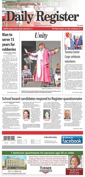 Gainesville Daily Register (Gainesville, Tex.), Vol. 128, No. 173, Ed. 1 Friday, May 4, 2018