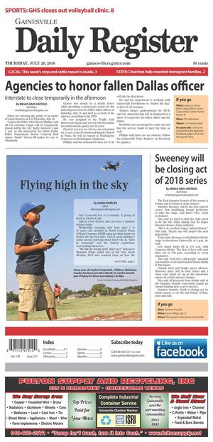 Gainesville Daily Register (Gainesville, Tex.), Vol. 128, No. 231, Ed. 1 Thursday, July 26, 2018