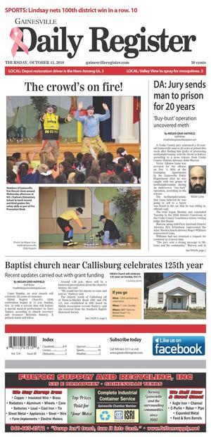 Gainesville Daily Register (Gainesville, Tex.), Vol. 129, No. 28, Ed. 1 Thursday, October 11, 2018