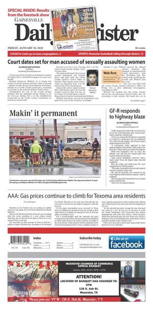 Gainesville Daily Register (Gainesville, Tex.), Vol. 129, No. 102, Ed. 1 Friday, January 25, 2019