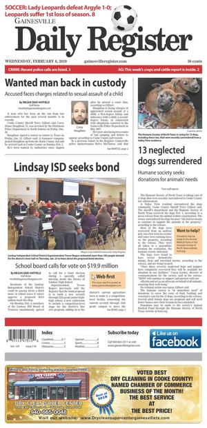 Gainesville Daily Register (Gainesville, Tex.), Vol. 129, No. 110, Ed. 1 Wednesday, February 6, 2019
