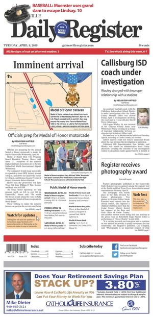 Gainesville Daily Register (Gainesville, Tex.), Vol. 129, No. 153, Ed. 1 Tuesday, April 9, 2019
