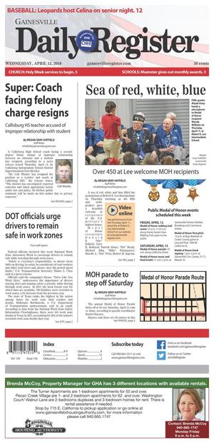 Gainesville Daily Register (Gainesville, Tex.), Vol. 129, No. 156, Ed. 1 Friday, April 12, 2019
