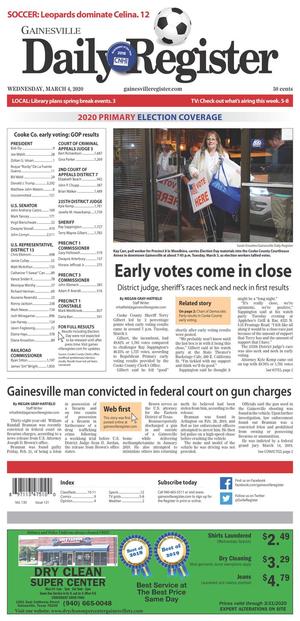 Gainesville Daily Register (Gainesville, Tex.), Vol. 130, No. 131, Ed. 1 Wednesday, March 4, 2020