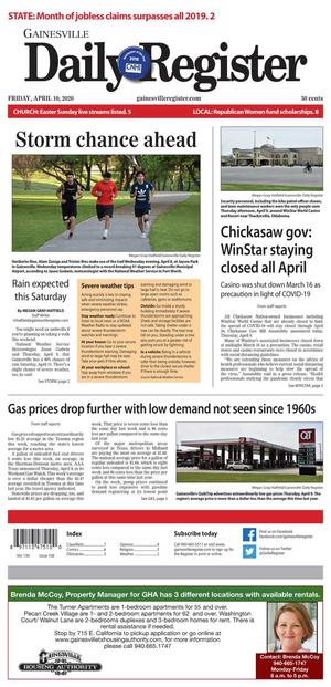 Gainesville Daily Register (Gainesville, Tex.), Vol. 130, No. 158, Ed. 1 Friday, April 10, 2020
