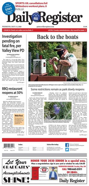 Gainesville Daily Register (Gainesville, Tex.), Vol. 130, No. 174, Ed. 1 Saturday, May 2, 2020