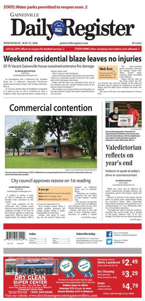 Gainesville Daily Register (Gainesville, Tex.), Vol. 130, No. 191, Ed. 1 Wednesday, May 27, 2020