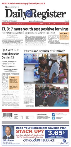 Gainesville Daily Register (Gainesville, Tex.), Vol. 130, No. 215, Ed. 1 Tuesday, June 30, 2020