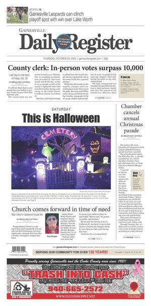 Gainesville Daily Register (Gainesville, Tex.), Vol. 131, No. 26, Ed. 1 Thursday, October 29, 2020